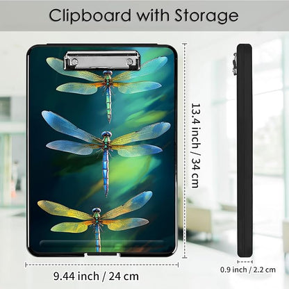 Clipboard with Storage, Office Supplies Nursing Clipboards Folder with Pen - Image 2
