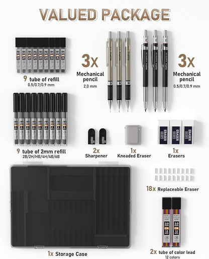 Nicpro 35PCS Art Mechanical Pencil Set - Image 6