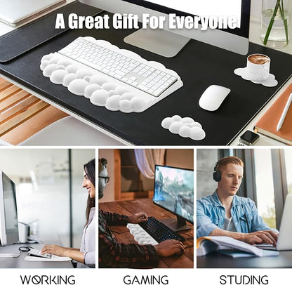 Ergonomic Wrist Rest for Keyboard and Mouse, Soft Memory Foam Cloud Keyboard - Image 8