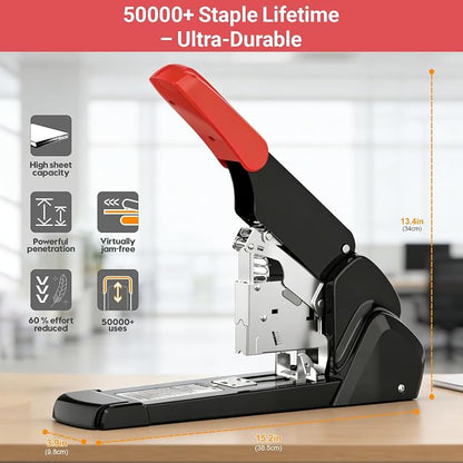 AFMAT Heavy Duty Stapler, 210 Sheet Staplers - Image 4