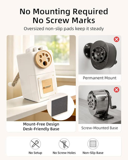 ZMOL Manual Hand Crank Pencil Sharpener - Image 6