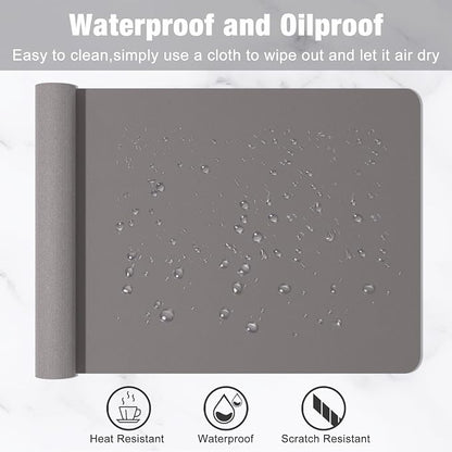 Hsurbtra Desk Pad, XL Extended Mouse Pad, Waterproof Desktop Blotter Protector - Image 5