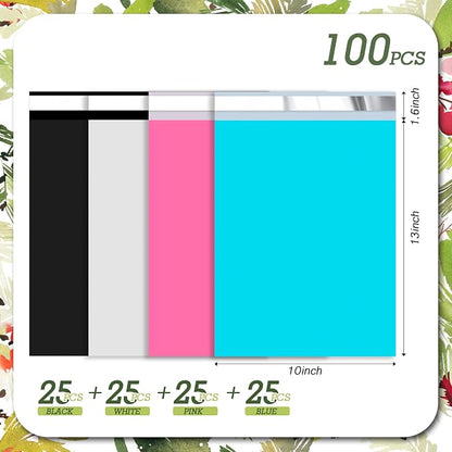 Mixed Color Poly Mailers 10x13 inch 100 Pcs - Image 2