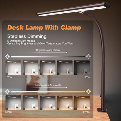 Airlonv LED Desk Lamp for Office Home, Eye-Caring Desk Light - Image 2