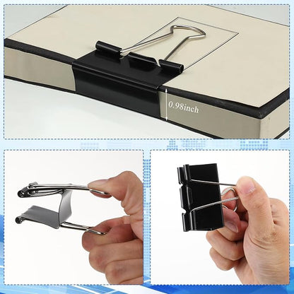 Jetec 200 Pcs Extra Large Binder Clips Bulk 2 Inch Metal Jumbo Binder Clips - Image 3