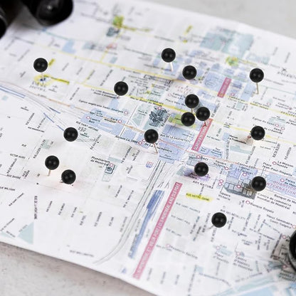 200 PCS Black Push Pins, Small Round Head Map Push Pins - Image 5