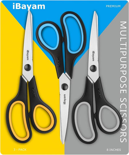 iBayam 8.5" Heavy Duty Black Scissors - Image 7