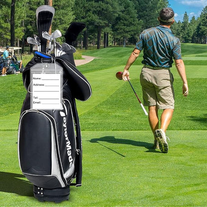 Extra Large Golf Luggage Tag 9" x 6 ", Shipping Label Holder - Image 3