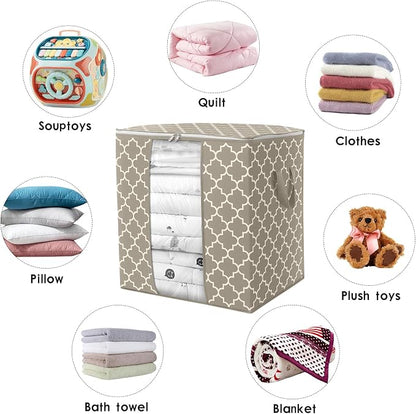 WISELIFE Storage Bags 4 Pack/100L Large Blanket Clothes Organization and - Image 7