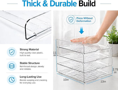 DCA 4 Tier Clear Desk Organizer - Image 6