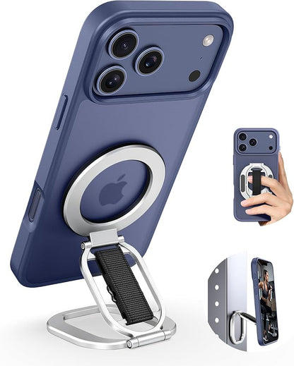Foldable Double Sided Ring Magnetic Phone Grip & Kickstand, Finger Loop Strap by GMETINK