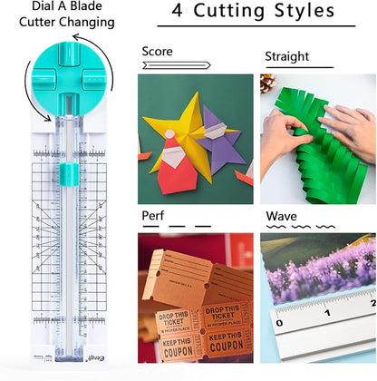 Paper Trimmer Craft Paper Cutter: 4 Style Multi-Function Scrapbooking Tool - Image 2