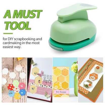 UCEC Hexagon Paper Punch, 2 Inch Hexagon Punch - Image 2