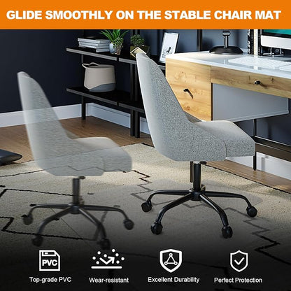 Chair Mat for Carpet- Low Pile Carpet Protector for Office Gaming Computer Desk - Image 4