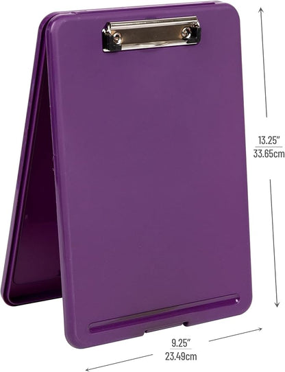 Mind Reader Clipboard with Storage, Nursing Clipboard, 9.25"L x 13.25"W x 1"H - Image 3