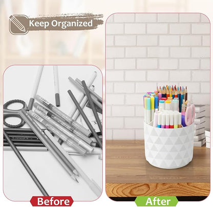 Desk Organizer, 360-Degree Rotating Pencil Pen Holders - Image 7