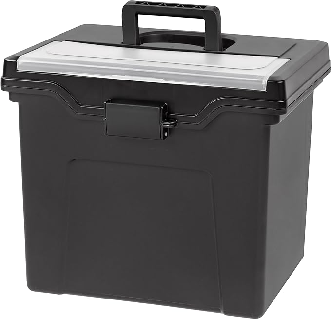 IRIS USA File Box with Lid File Organizer by IRISUSA