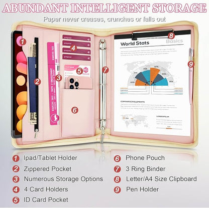 Faux Leather Portfolio Binder - Image 2