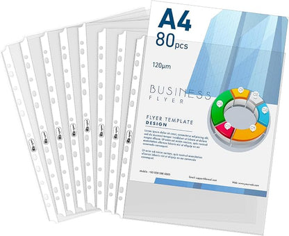 Agoer 80 Clear Sheet Protectors by Agoer