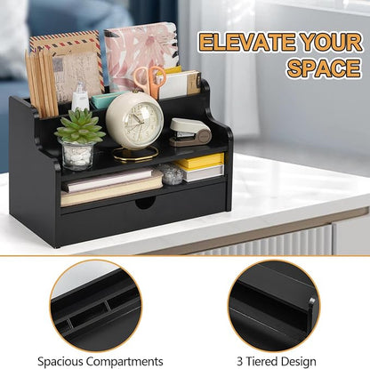 Mail Organizer Countertop, 4 Slots Desk Organizer - Image 6