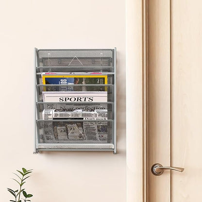 Simple Houseware 6-Tier Wall Mount Document Letter Tray Organizer - Image 4