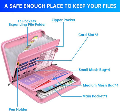 ENGPOW Accordion File Organizer, Fireproof Expanding File Folder - Image 5