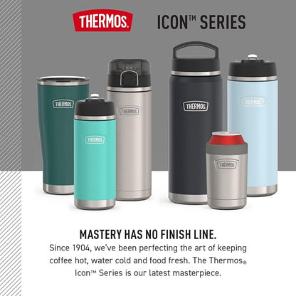 THERMOS, Stainless Steel Tumbler with Slide Lock, 18 Ounce, Vintage Stripe - Image 7