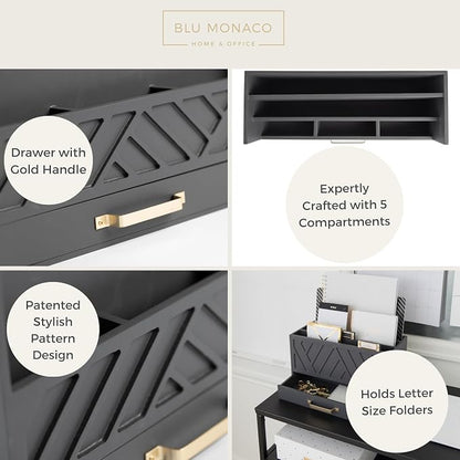 BLU MONACO | Wooden Mail Organizer - Image 7