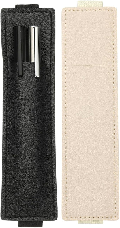 PATIKIL 2Pcs Elastic Notebook Pen Holder, Adjustable Hold 2 Pen Holder PU by PATIKIL