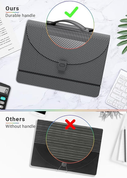 Expanding File Folder/Accordion File Organizer/Portable File Box - Image 5