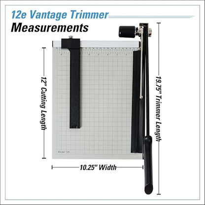 Dahle 12e Vantage Paper Trimmer, 15 Sheet, Automatic Clamp, Adjustable Guide - Image 6