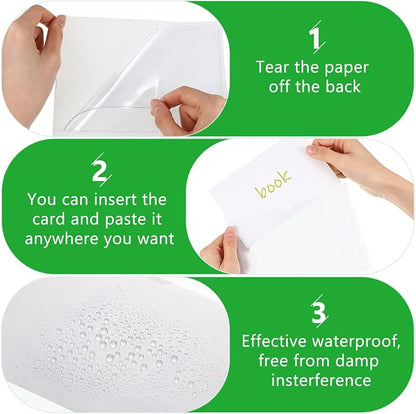 Chinco 30 Pcs Self Adhesive Pockets, Bin Labels - Image 3