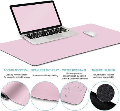 LIMKRIAN Pink Mouse Pad Set, Complete XXL Desk Mat - Image 6