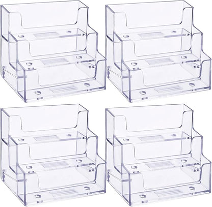 TecUnite 4 Pieces Business Card Holder by TecUnite