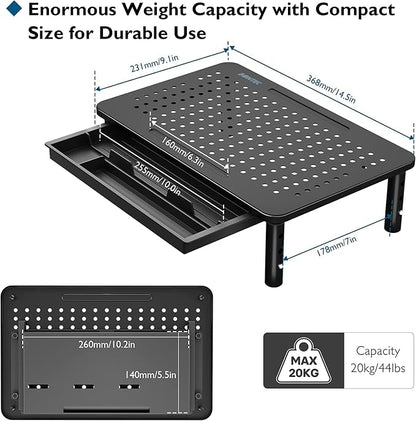 BONTEC 2 Pack Adjustable Monitor Stand Riser - Image 5
