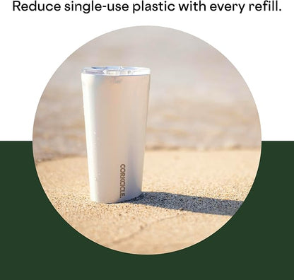 Corkcicle Classic Tumbler - Insulated Stainless Steel Travel Cup - Cold & Hot Drinks - Reusable - Durable - Spill Proof Lid - Non-Slip Silicone Base - Easy Grip - BPA Free - 24 oz - Woodland Camo - Image 5