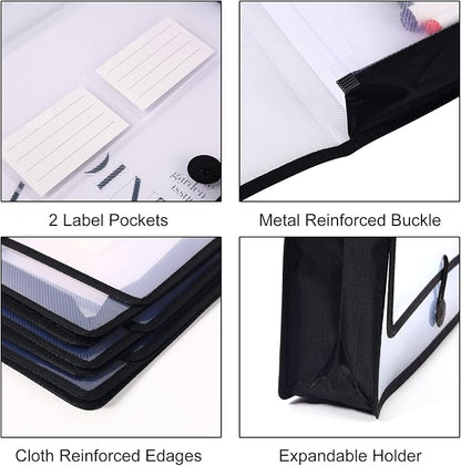 Eco-Friendly Plastic File Folders, Poly Expanding File Wallet, Expandable - Image 4