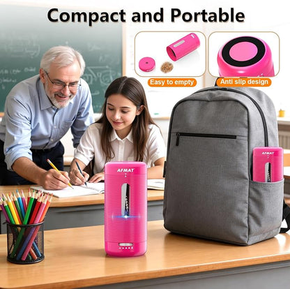 AFMAT Electric Pencil Sharpener, Fully Automatic Pencil Sharpener, Auto in & Out - Image 7