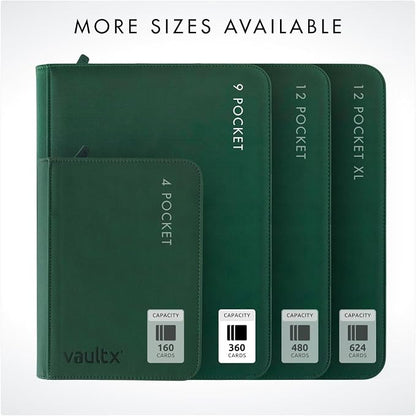 Vault X 9 Pocket Zip Binder, 360 Cards, Exo-Tec Material, 20 Side-Loading Pages - Image 8