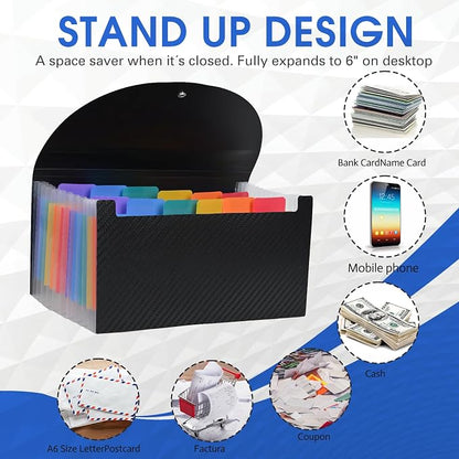 Cesil 2PCS Accordion File Organizer, 13 Pocket Expanding File Folder, - Image 3