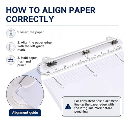 3 Hole Punch Portable Binder Punch - Image 5