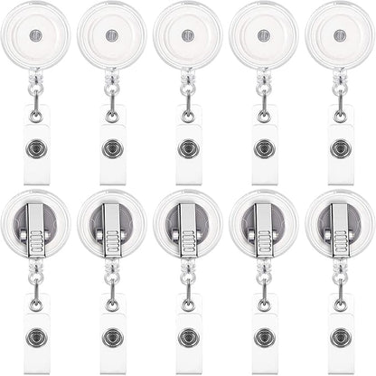 Zonon 50 Pcs Retractable Badge Holder Reels by Zonon