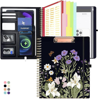 Foldable Spiral Clipboard Folio by KLLVE