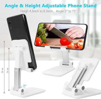 Cell Phone Stand for Desk, Angle & Height Adjustable Phone Holder, | Fully - Image 3