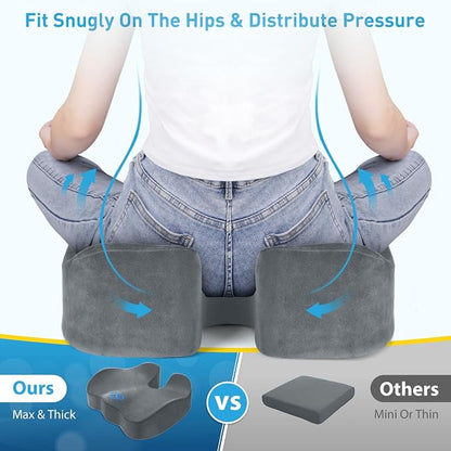 BlissTrends Seat Cushion, 5.2in Thick Memory Foam Cushions - Image 3