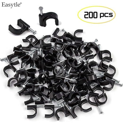 200 Pcs Cable Clips 4/6/8/10mm Nail in Cable Clips Cable Wire Clips Cable Tacks - Image 2