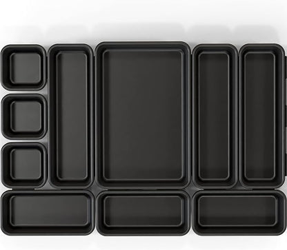 Simple Houseware Interlocking Desk Drawer Bins Organizer, 10 Packs - Image 9