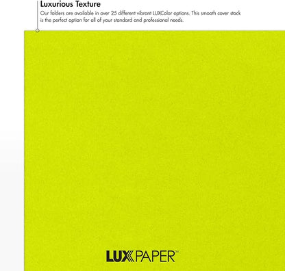 9 x 12 Presentation Folders in 100 lb. Wasabi - Image 5