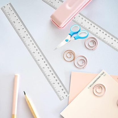YouOKLight Plastic Ruler 30cm, Transparent Ruler 12 inch, Metric Ruler - Image 9