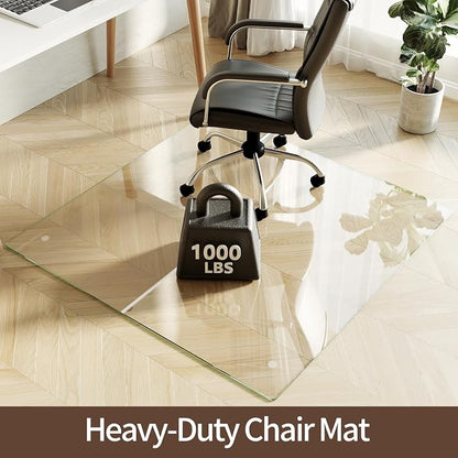 Koonmi Tempered Glass Chair Mat 48"x48" - Image 2